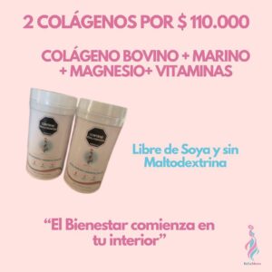 Duo PACK de Colágeno Hidrolizado (Bovino + Marino + Magnesio + Vitaminas)